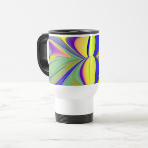 The Magic of Summer , Abstract 3D Art Travel Mug