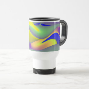 The Magic of Summer , Abstract 3D Art Travel Mug
