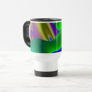 The Magic of Summer , Abstract 3D Art Travel Mug
