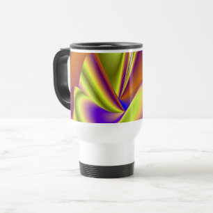 The Magic of Summer , Abstract 3D Art Travel Mug