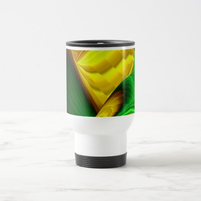 The Magic of Summer , Abstract 3D Art Travel Mug (Center)