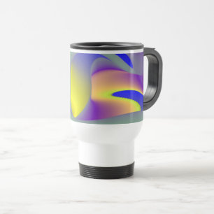 The Magic of Summer , Abstract 3D Art Travel Mug