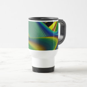 The Magic of Summer , Abstract 3D Art Travel Mug