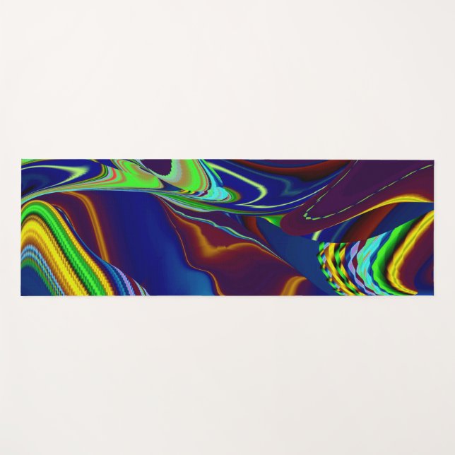 The Magic of Summer , Abstract 3D Art Yoga Mat (Front (Horizontal))