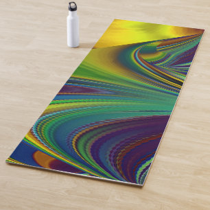 The Magic of Summer , Abstract 3D Art Yoga Mat