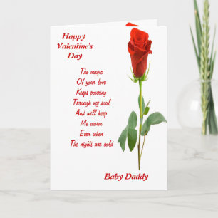 The magic of your love baby daddy holiday card