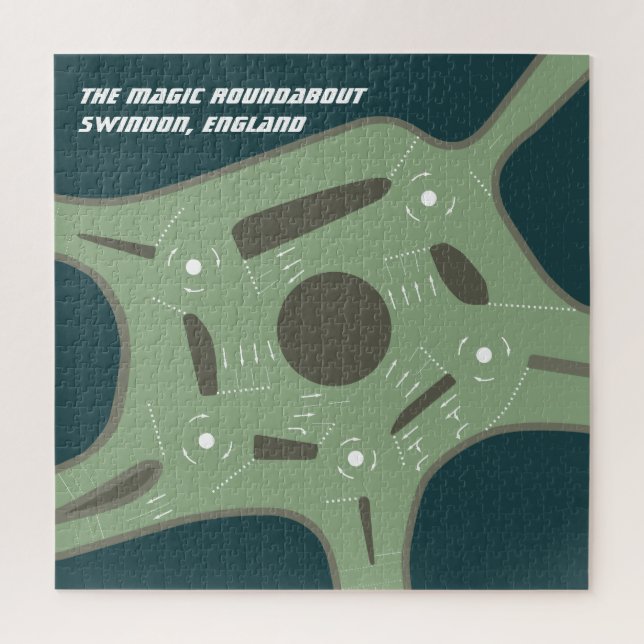 The Magic Roundabout, Swindon, England Jigsaw Puzzle (Vertical)