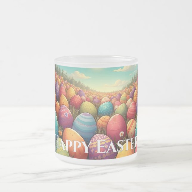 The Magical Easterland Frosted Glass Coffee Mug (Center)