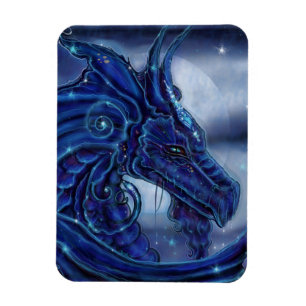The "Magical Night" Dragon fantasy by Renee Lavoie Magnet