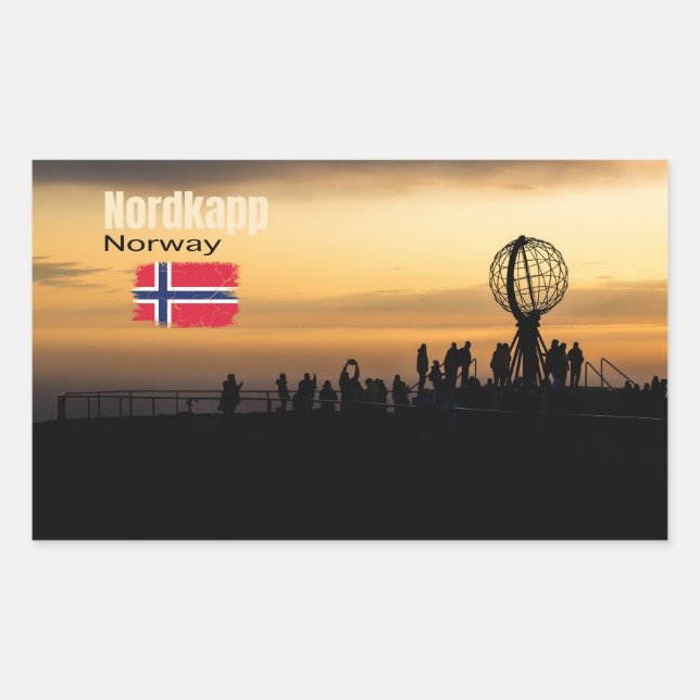 The Magical North Cape Rectangular Sticker (Front)