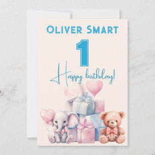 The magical world of 1 celebration invitation