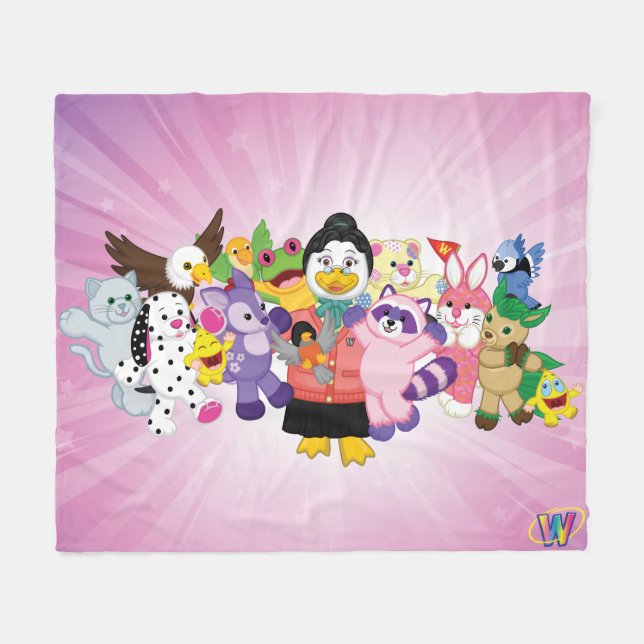 The Magical World of Webkinz Fleece Blanket (Front (Horizontal))