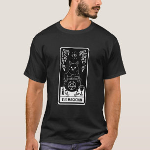 The Magician Cat Devil Tarot Card Halloween T-Shirt