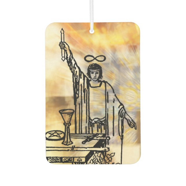 The Magician Tarot Card Car Air Freshener (Front)