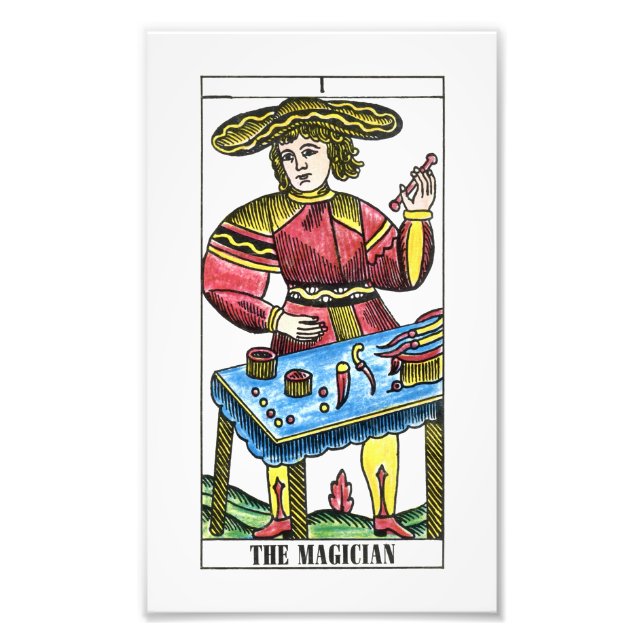The Magician Tarot Card Photo Print (Front)