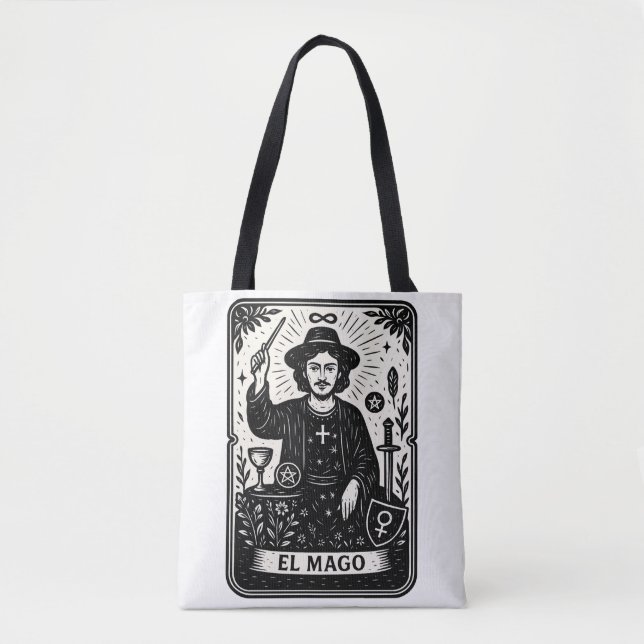 The Magician Tarot Card Print  Tote Bag (Front)