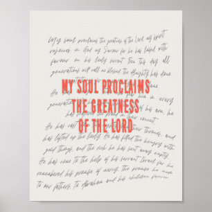 The Magnificat Prayer Poster