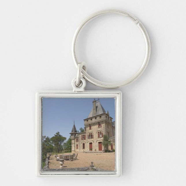 The magnificent Chateau de Pressac and garden Key Ring (Front)