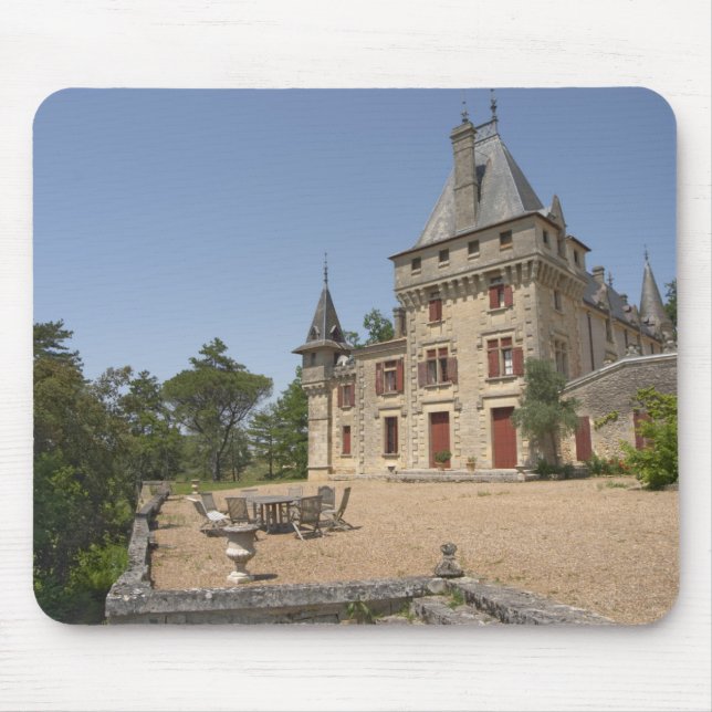 The magnificent Chateau de Pressac and garden Mouse Mat (Front)