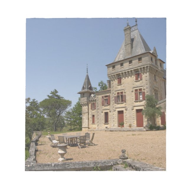 The magnificent Chateau de Pressac and garden Notepad (Front)