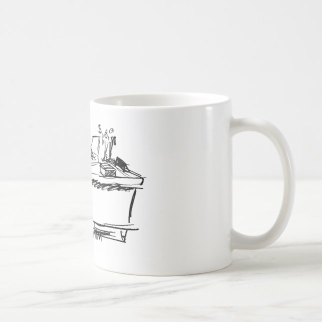 The Magnificent Mr. Chim: Workin' Coffee Mug (Right)