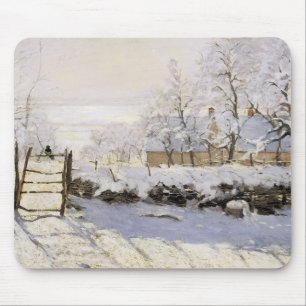 The Magpie by Monet Mouse Mat