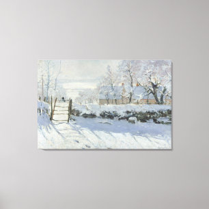 The Magpie - Claude Monet - Die Elster - La Pie Canvas Print