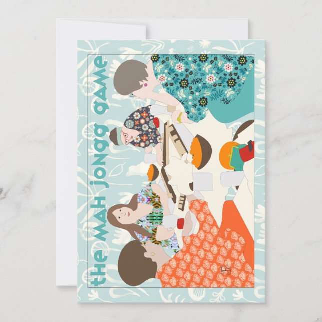 The Mah Jongg Game Invitation (Front)