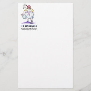 The Maid Quit Stationery