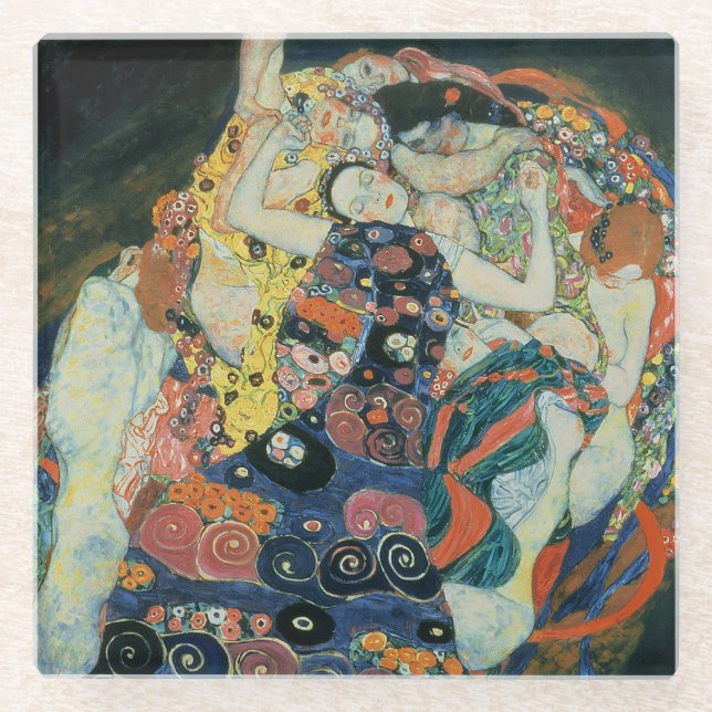 The Maiden, 1913 (oil on canvas) Glass Coaster (Front)