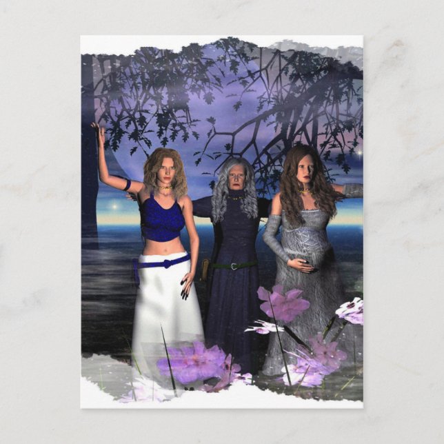 The Maiden, Mother and Crone Postcard (Front)