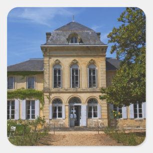 The main chateau building, renovated by square sticker