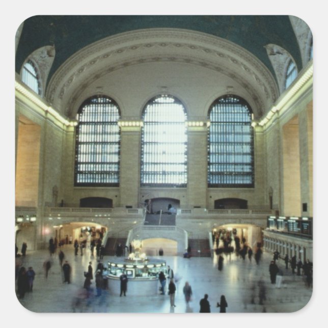 The Main Concourse (photo) Square Sticker (Front)