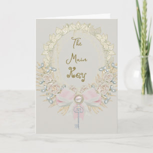 The Main Key Wedding Greeting Card