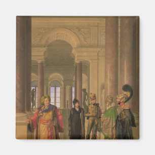 The Main Staircase of the Louvre, 1817 Magnet