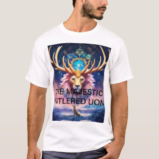THE MAJESTIC ANTLERED LION T-Shirt