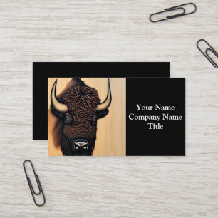 The Majestic Bison - A Symbol Of Power And Freedom Business Card