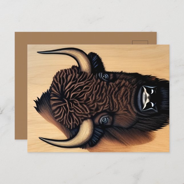 The Majestic Bison - A Symbol Of Power And Freedom Postcard (Front/Back)
