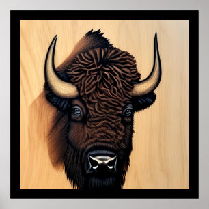 The Majestic Bison - A Symbol Of Power And Freedom Poster