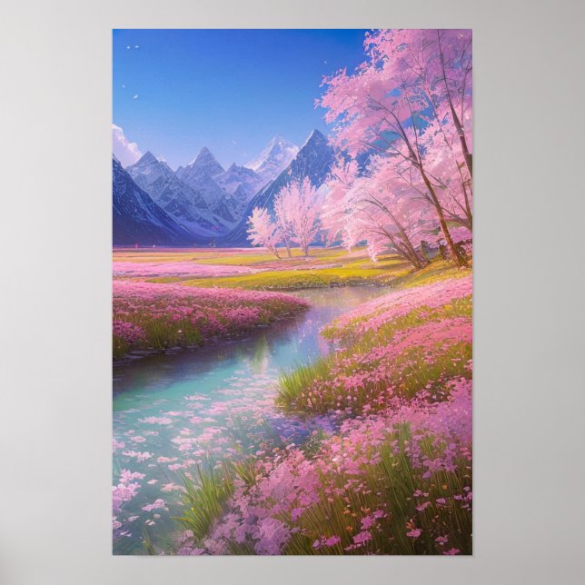 The Majestic Calm of Nature's Delicate Touch Poster (Front)