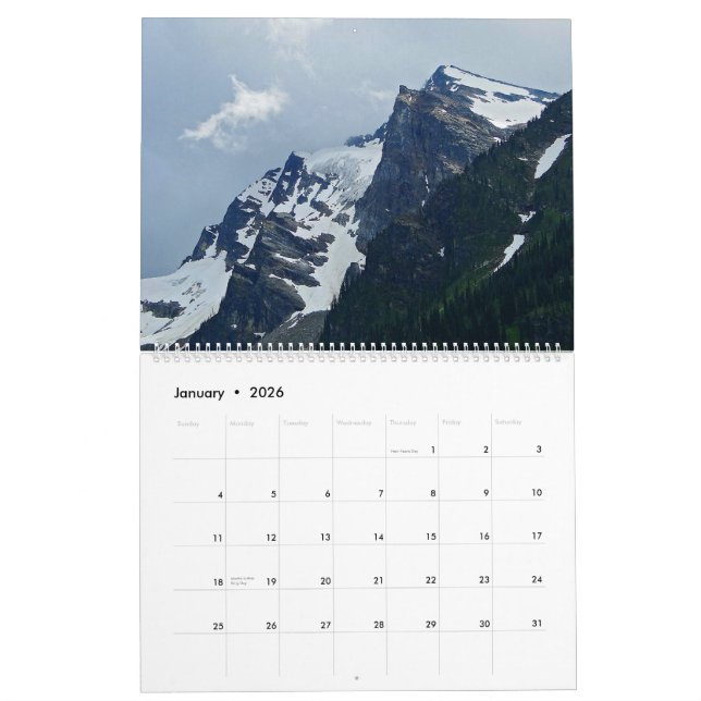 The Majestic Canadian Rockies Calendar (Jan 2026)