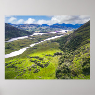 The Majestic Expanse of Ladies' View Landscape Art Poster
