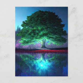 The Majestic Green Tree Postcard