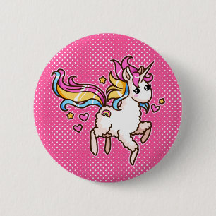The Majestic Llamacorn 6 Cm Round Badge