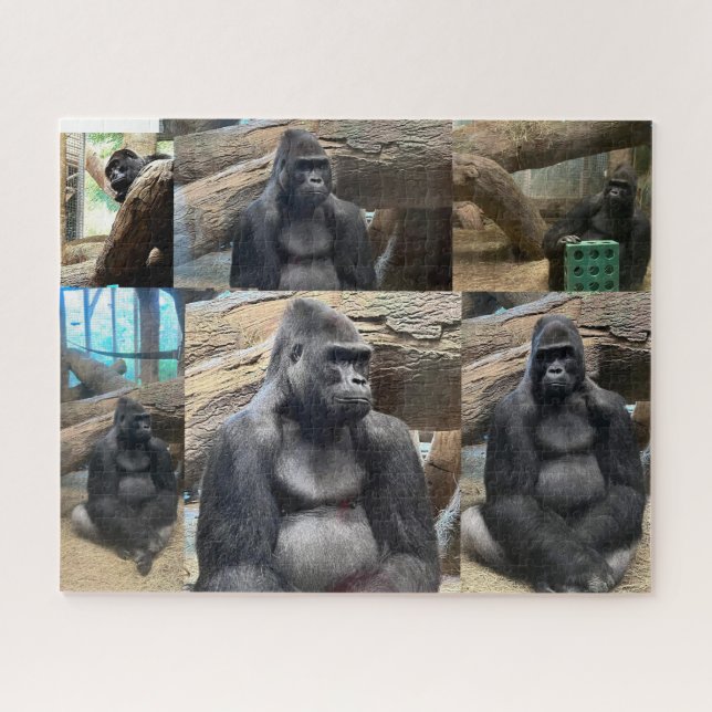 THE MAJESTIC MOUNTAIN GORILLA   JIGSAW PUZZLE (Horizontal)