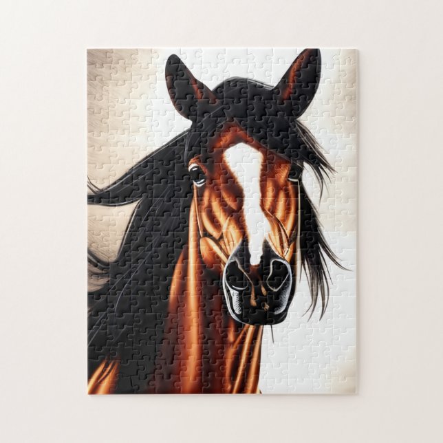 The Majestic Mustang - The Spirt Of Freedom Jigsaw Puzzle (Vertical)