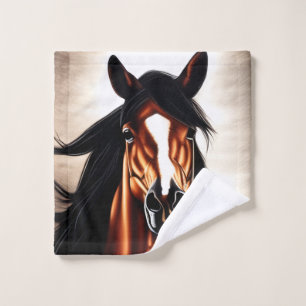 The Majestic Mustang - The Spirt Of Freedom Wash Cloth