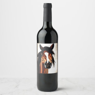 The Majestic Mustang - The Spirt Of Freedom Wine Label