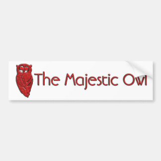 The Majestic Owl Bumper Sticker