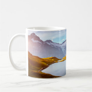 The majestic peaks of Schreckhorn and Wetterhorn. Coffee Mug